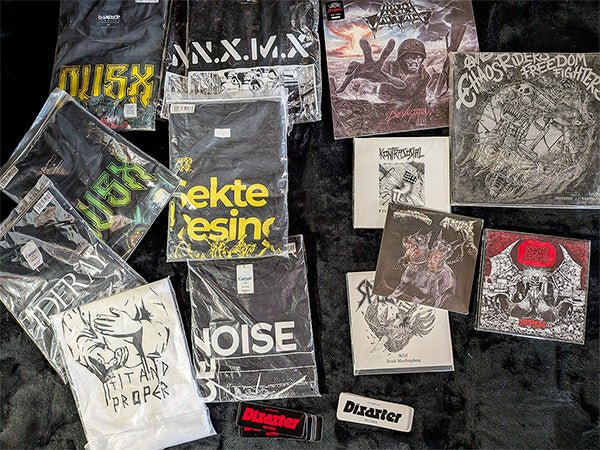 インドネシアから届いた、DISASTER RECORDSのレコードとTシャツ - ALBUM RICE