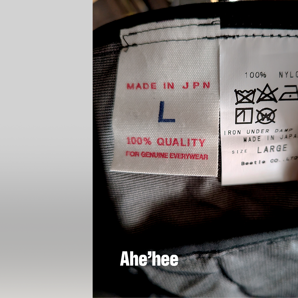 Ahe’hee（アヘヘ） “RACER” Nylon Shell Jacket / BEETLE