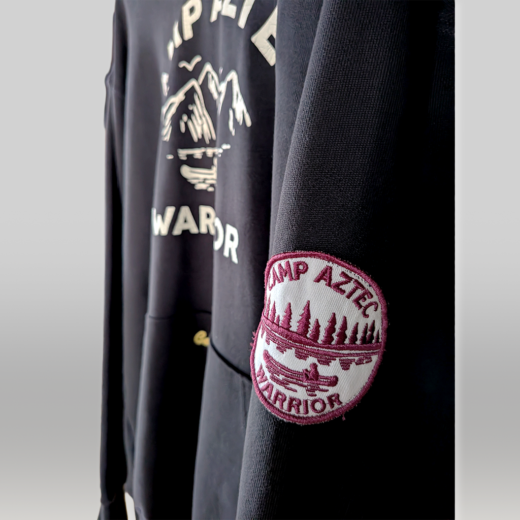 BARNS OUTFITTERS / CAMP AZTEC WARRIOR Hoodie / Vintage Crack Prin