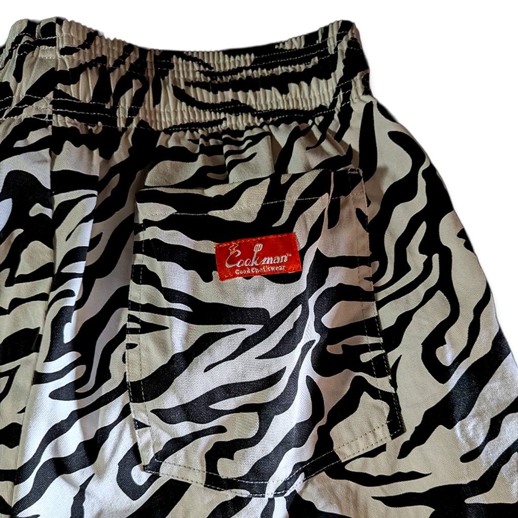 Cookman Chef Short Pants ゼブラ柄 ショーツ / L