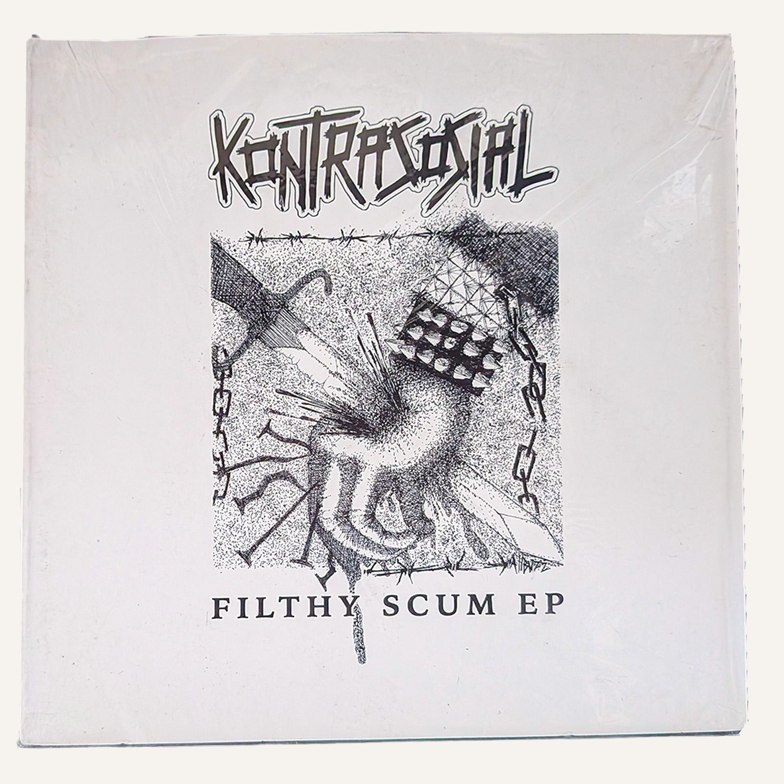 KONTRASOSIAL Filthy Scum EP 7インチレコード ジャケット表面