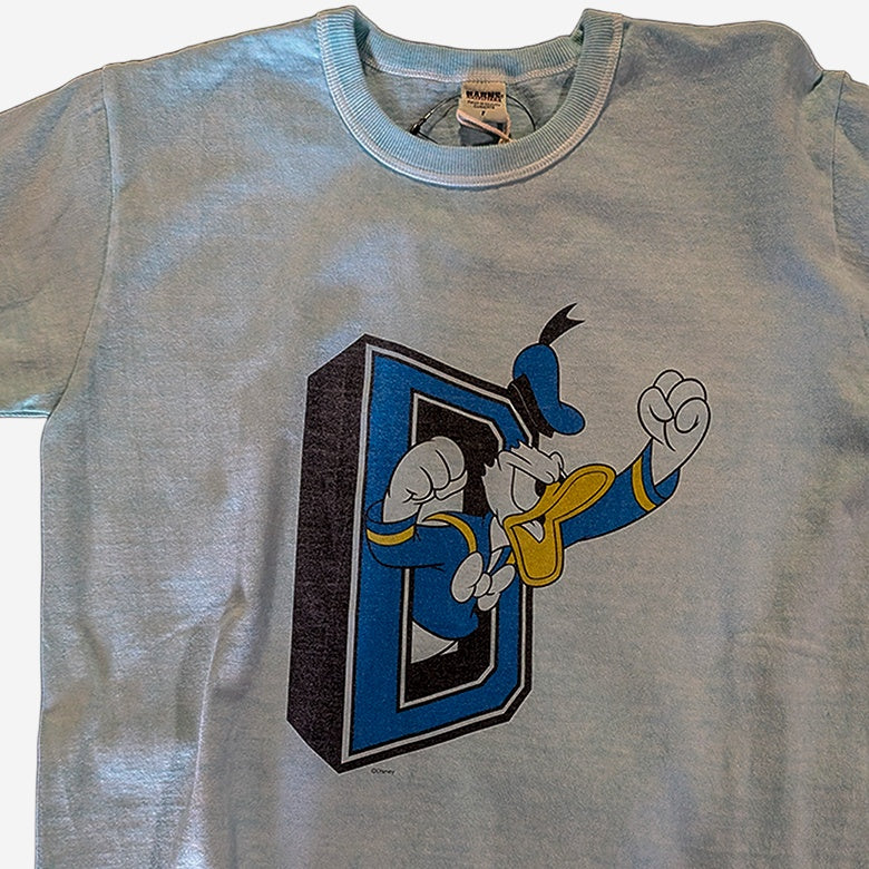 BARNS OUTFITTERS × Disney “D” Logo Donald Duck T-Shirt T-SHIRTS - ALBUM RICET-SHIRTS