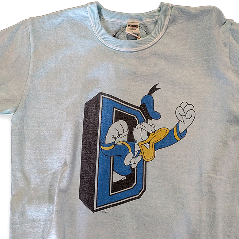 BARNS OUTFITTERS × Disney “D” Logo Donald Duck T-Shirt