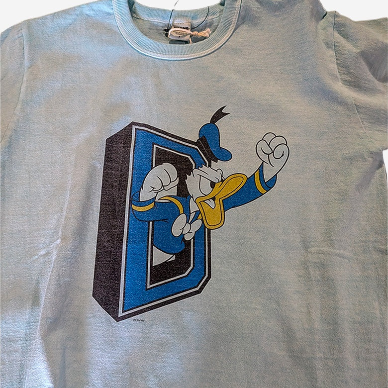 BARNS OUTFITTERS × Disney “D” Logo Donald Duck T-Shirt T-SHIRTS - ALBUM RICET-SHIRTS