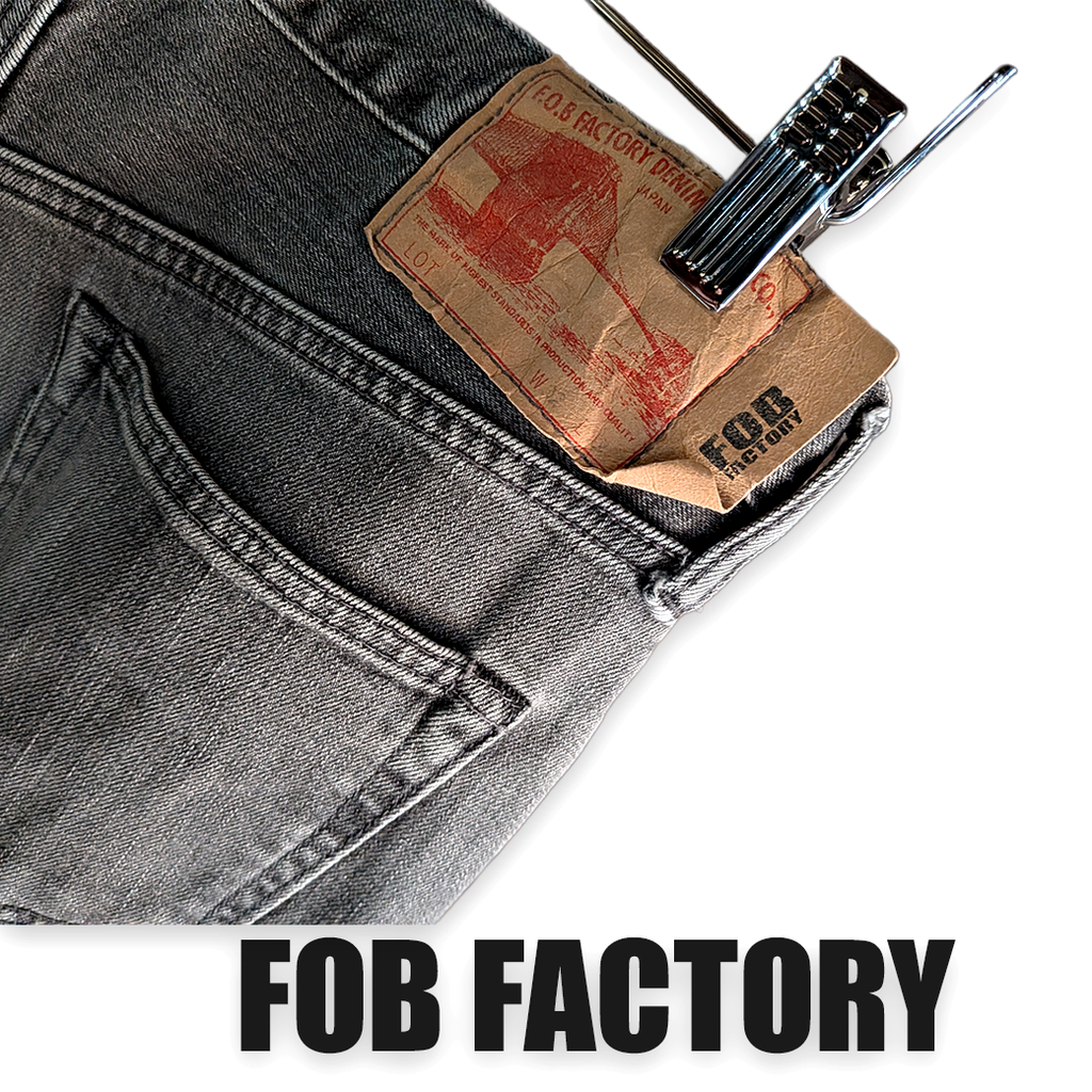FOB FACTORY 日本製 ブラックデニムパンツ / W32相当