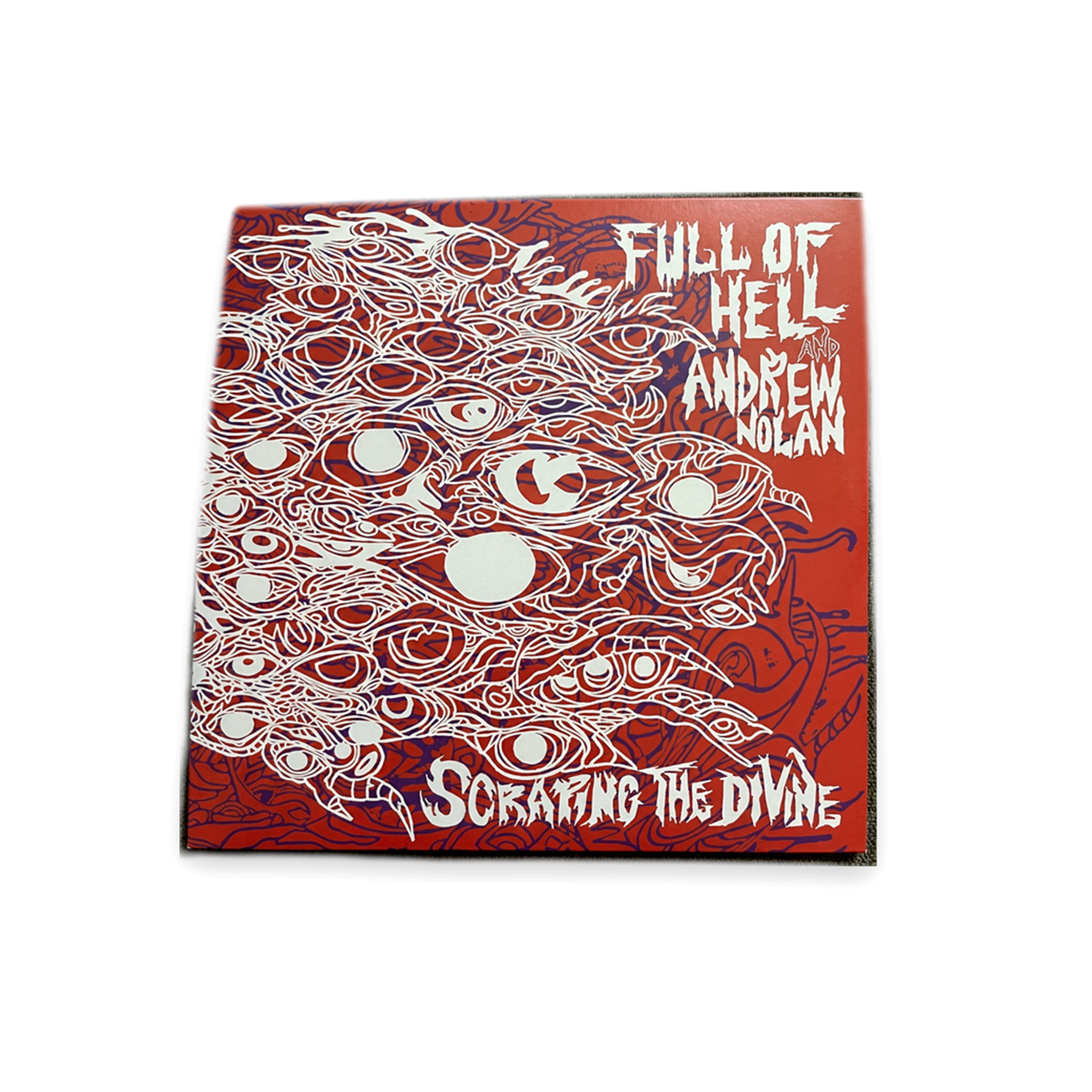 FULL OF HELL and ANDREW NOLAN / Scraping The Divine LP - Red & White Galaxy