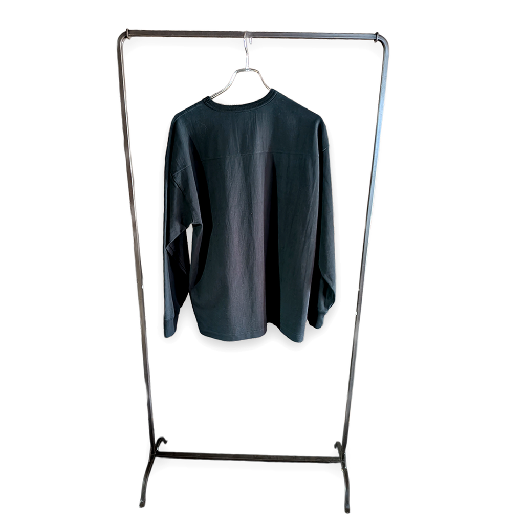 BARNS OUTFITTERS 25プリント フットボールL/S Tシャツ ブラック