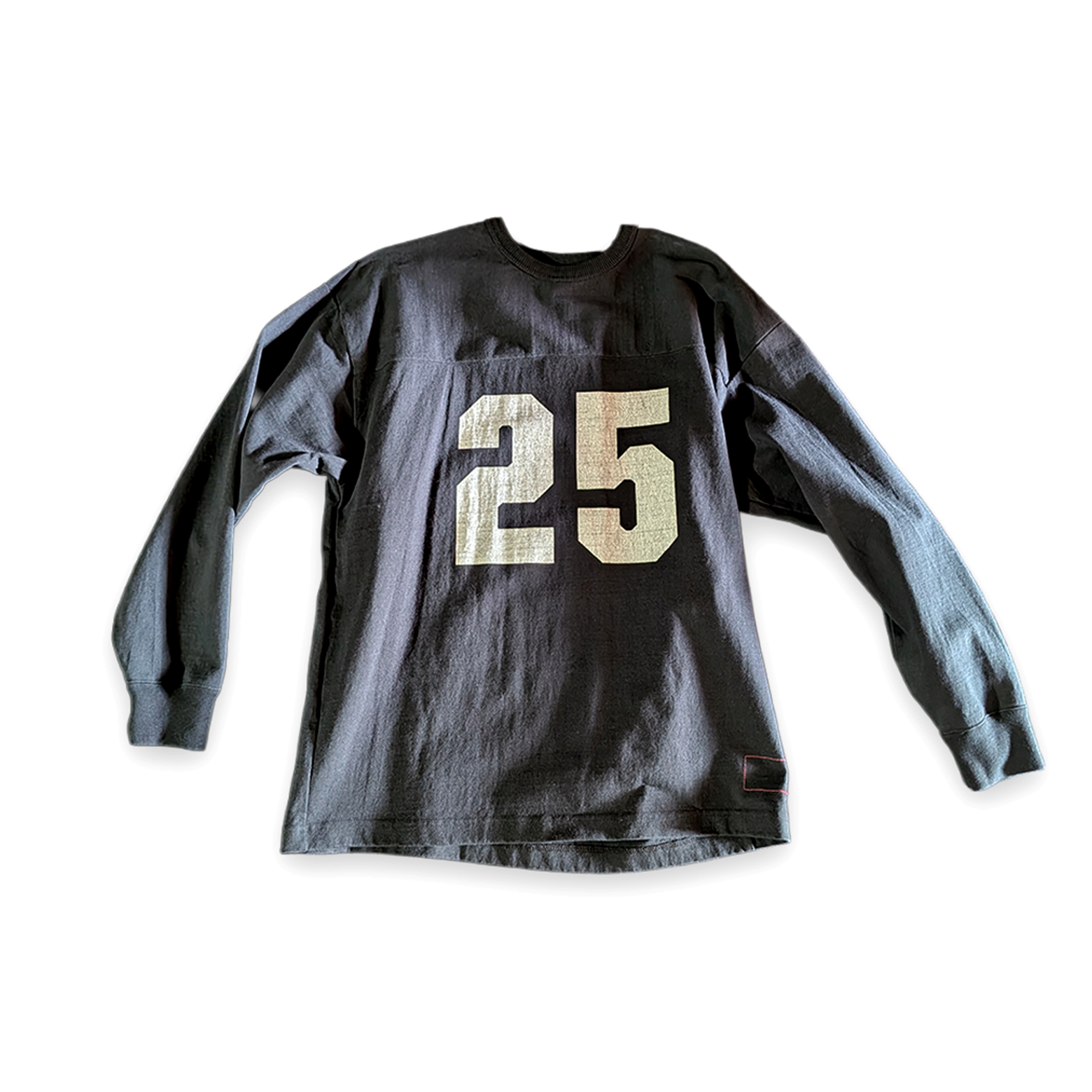 BARNS OUTFITTERS 25プリント フットボールL/S Tシャツ ブラック