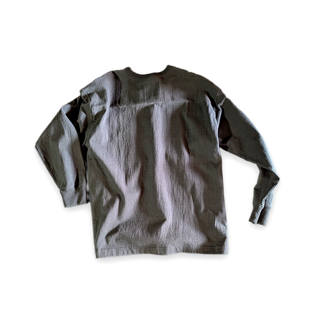 BARNS OUTFITTERS 25プリント フットボールL/S Tシャツ ブラック