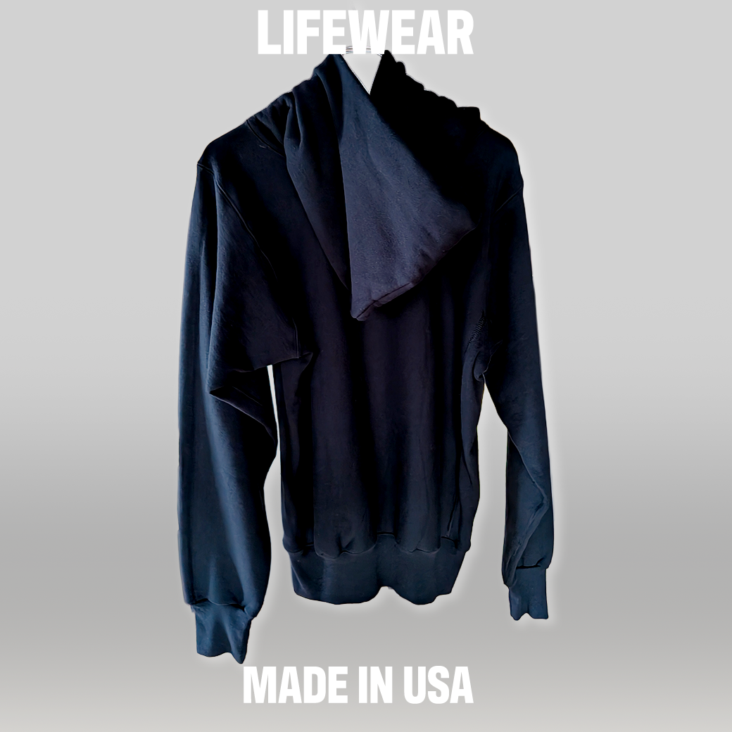 LIFEWEAR / Pullover Hoodie / MADE IN USA / Black / Size S / 新品・US直輸入