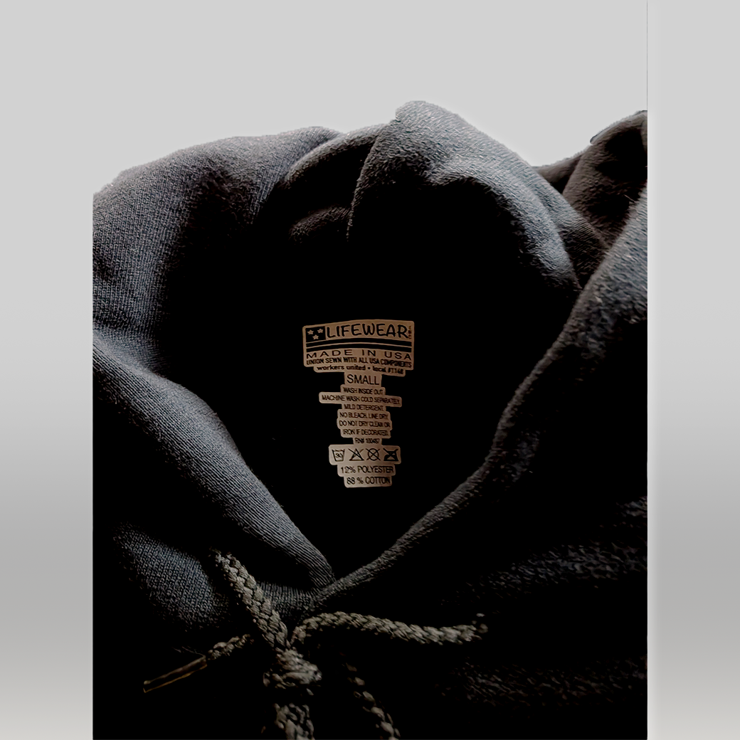 LIFEWEAR / Pullover Hoodie / MADE IN USA / Black / Size S / 新品・US直輸入