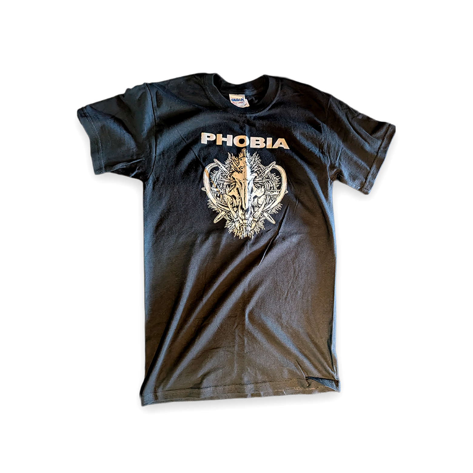 PHOBIA ロゴプリント Tシャツ ブラック