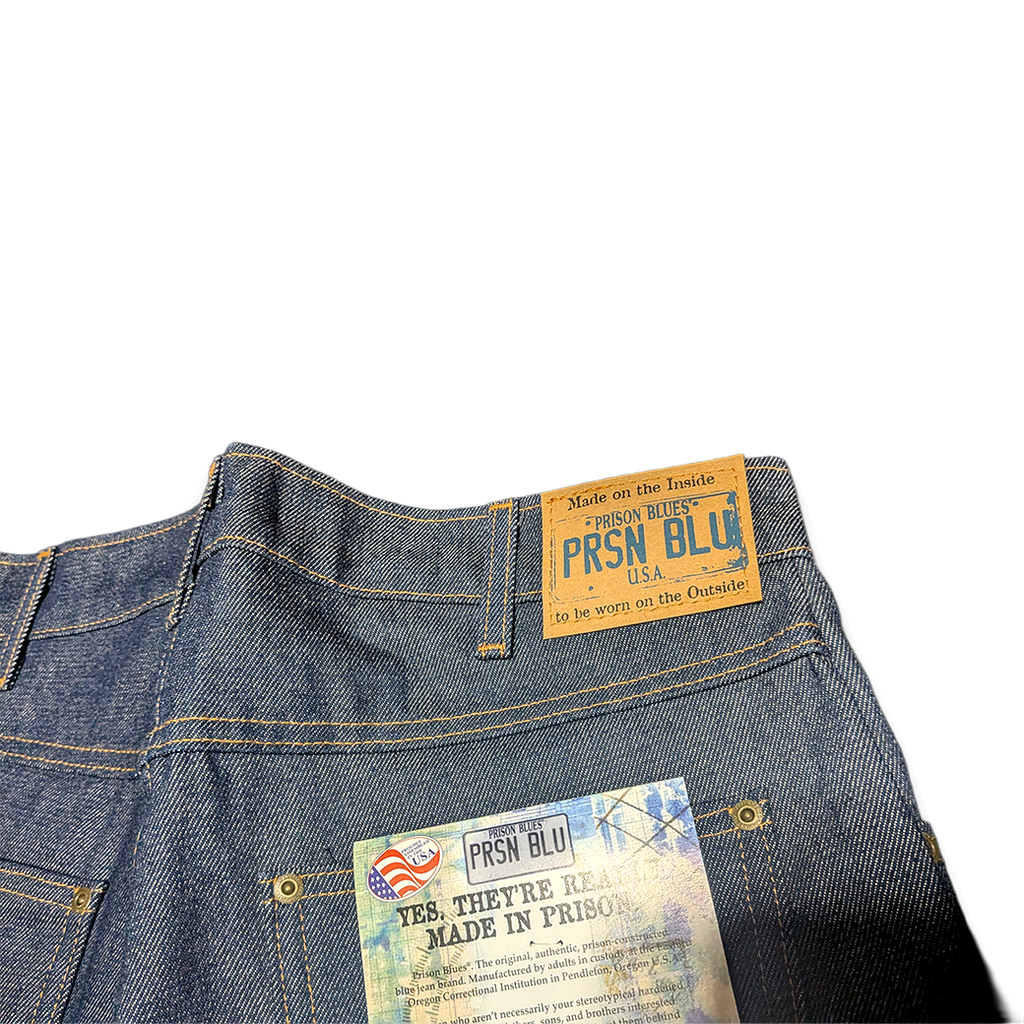 PRISON BLUES Rigid Blue Relaxed Fit Jeans / USA製