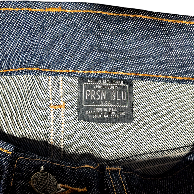 PRISON BLUES Rigid Blue Relaxed Fit Jeans / USA製