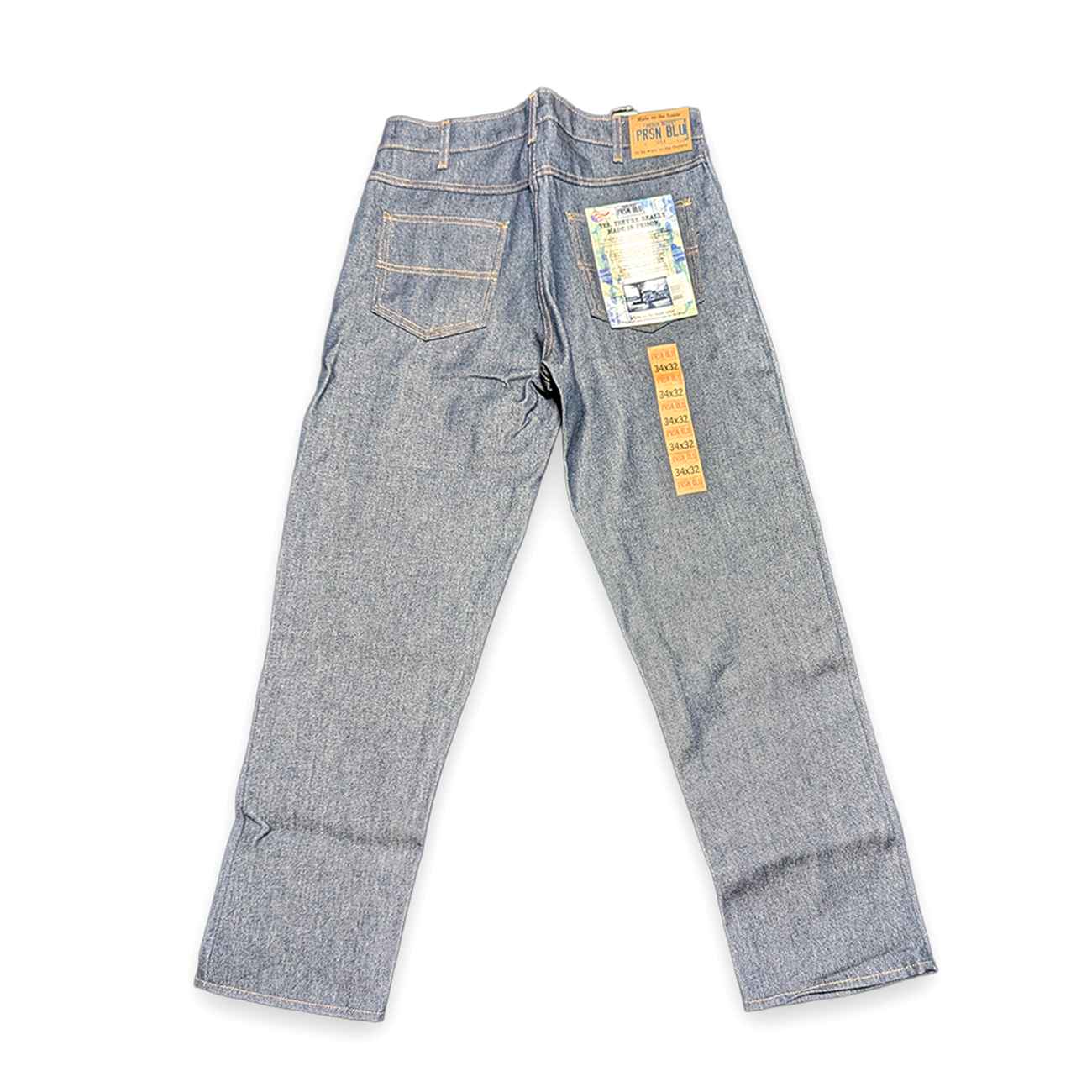 PRISON BLUES Rigid Blue Relaxed Fit Jeans / USA製