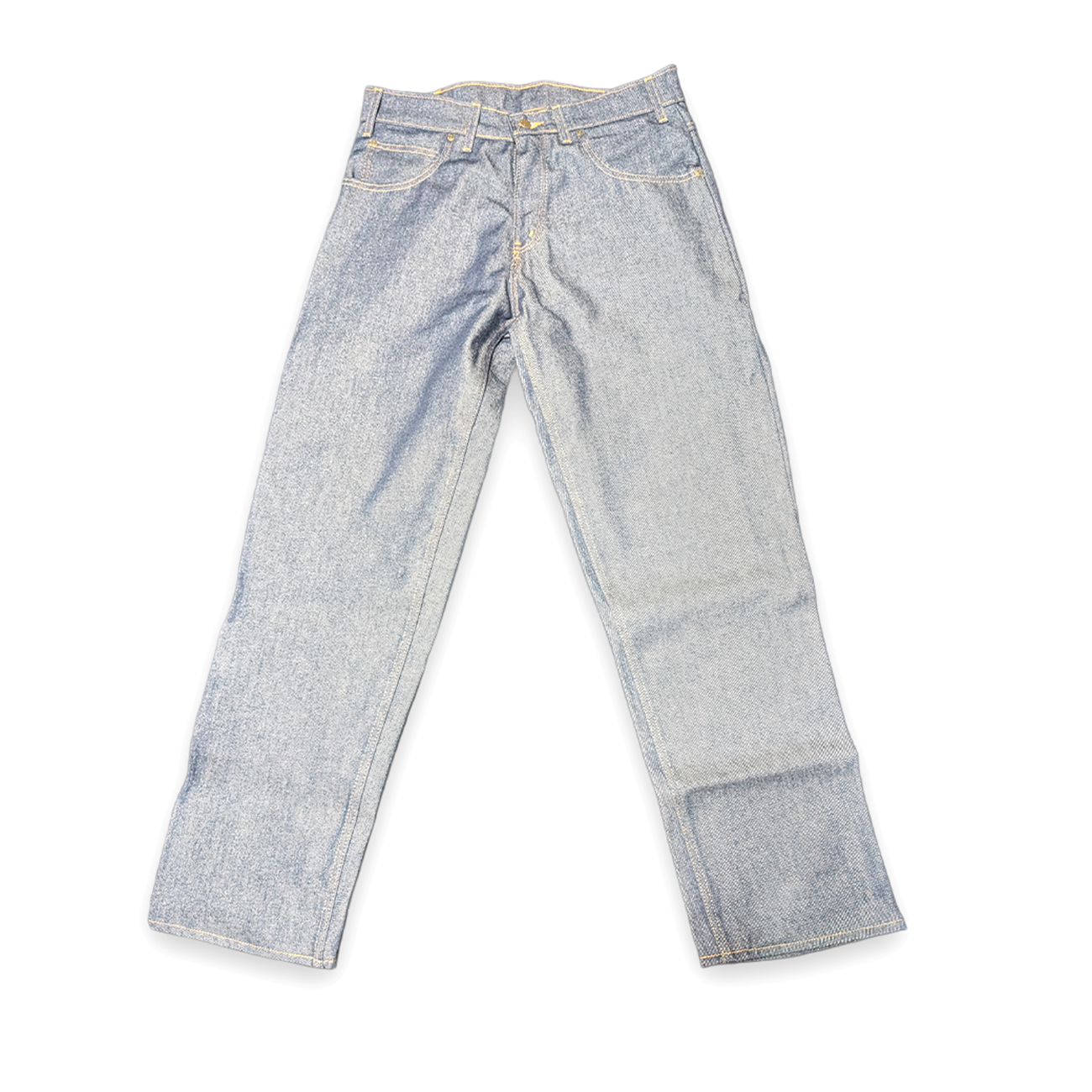 PRISON BLUES Rigid Blue Relaxed Fit Jeans / USA製