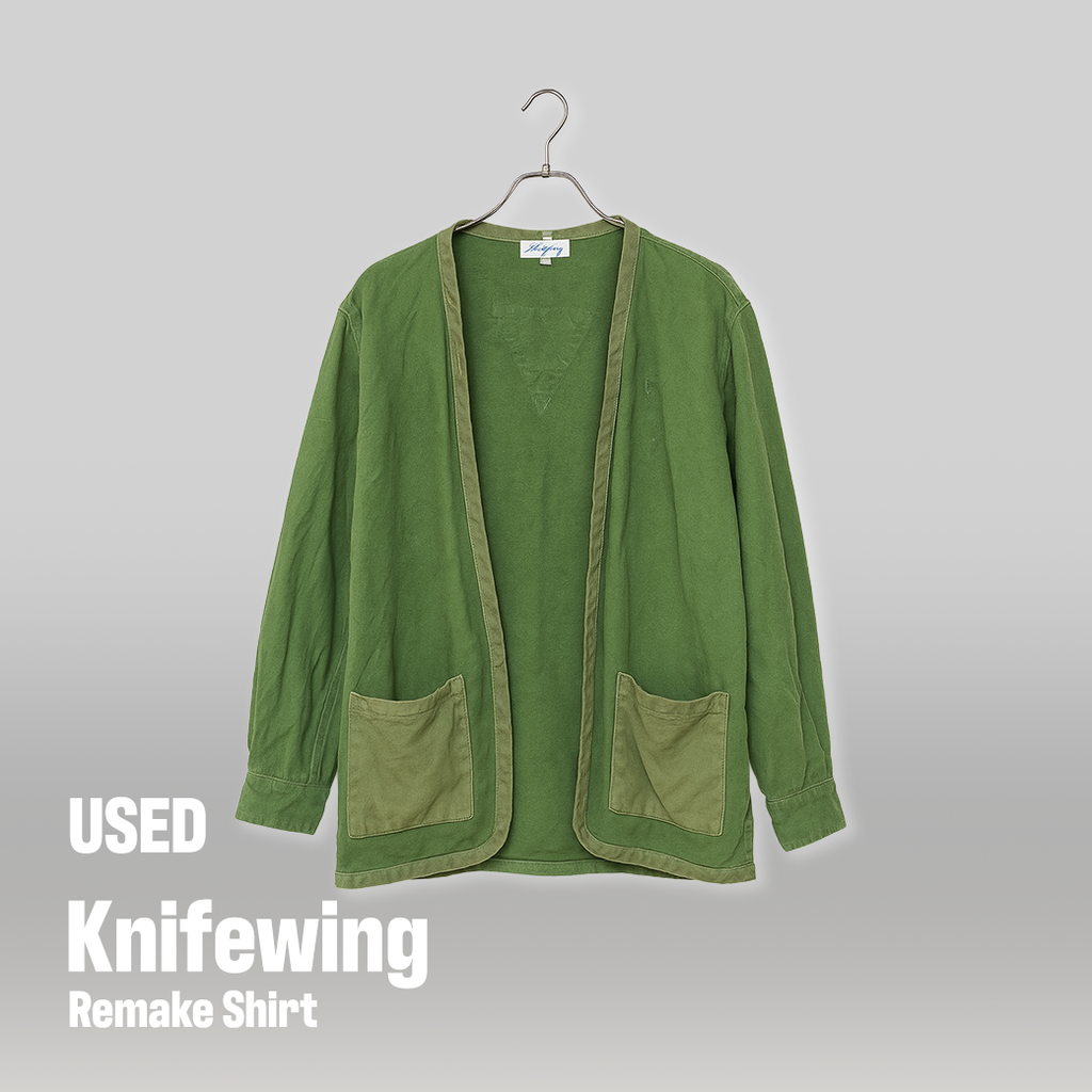 Knifewing リメイクカバーオール（オリーブグリーン / L / MADE IN JAPAN / USED）
