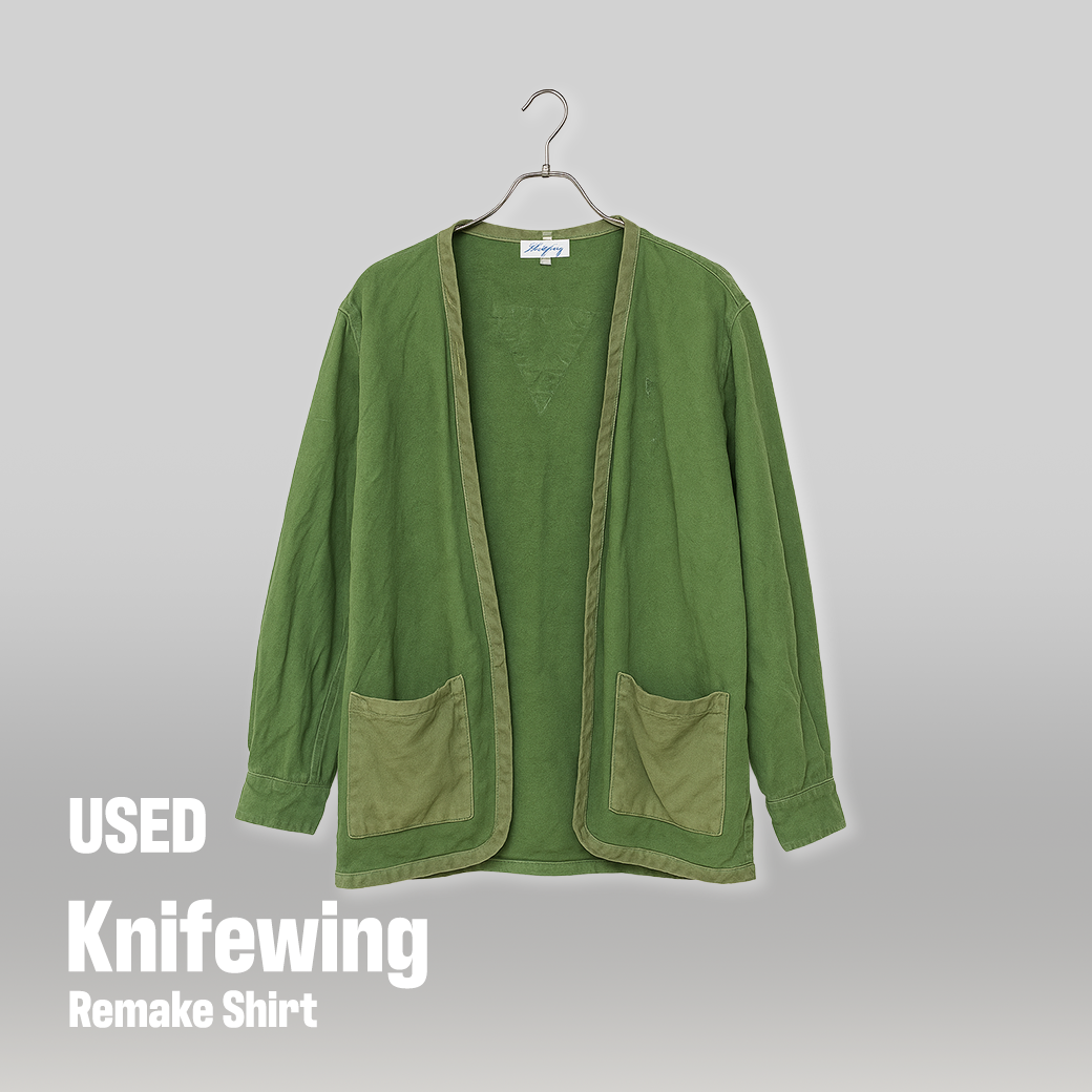 Knifewing リメイクカバーオール（オリーブグリーン / L / MADE IN JAPAN / USED）