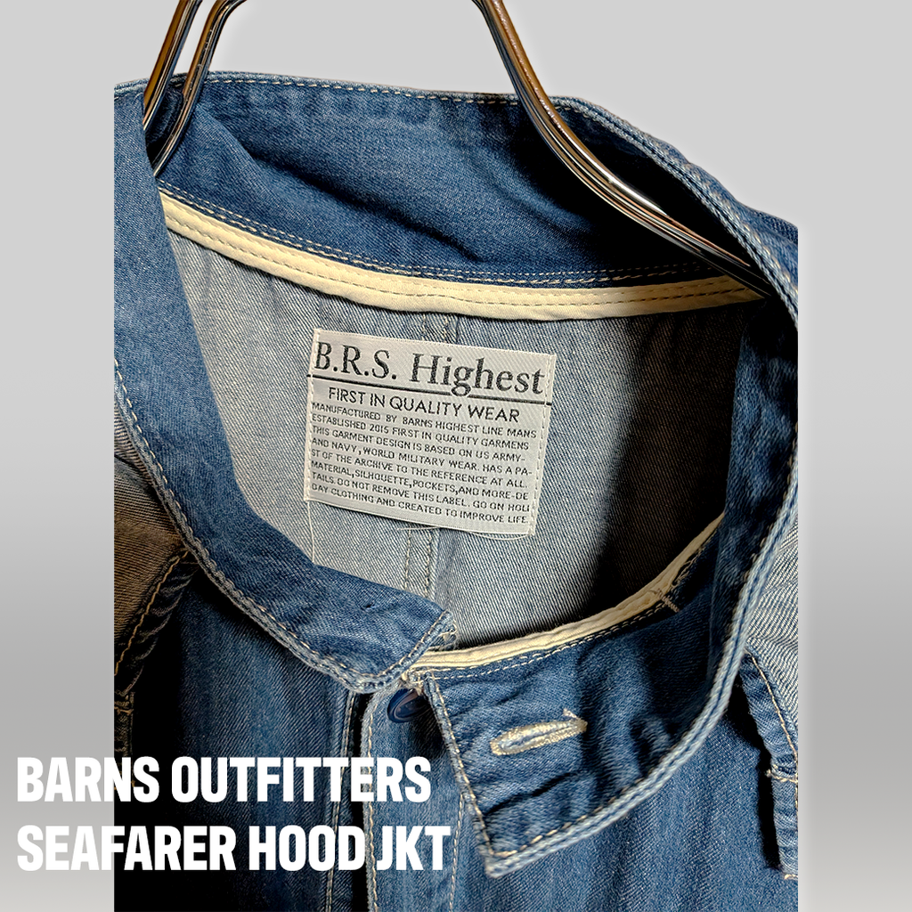 B.R.S Highest “SEAFARER HOOD JKT” / デニムパーカシャツジャケット