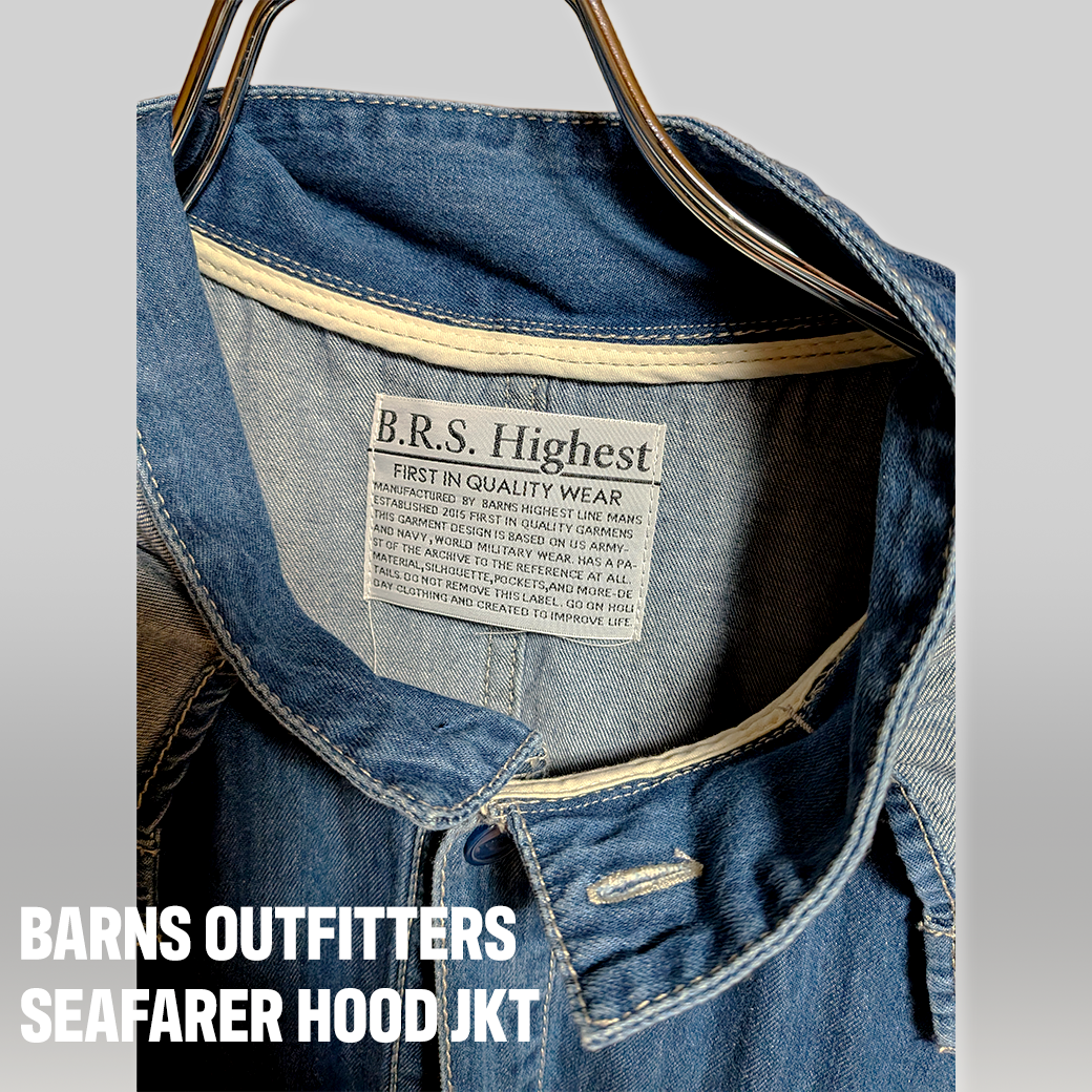 B.R.S Highest “SEAFARER HOOD JKT” / デニムパーカシャツジャケット