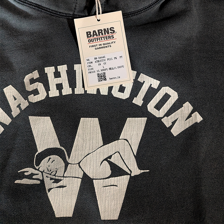 BARNS OUTFITTERS “WASHINGTON SWIM TEAM” Vintage Wash Hoodie
