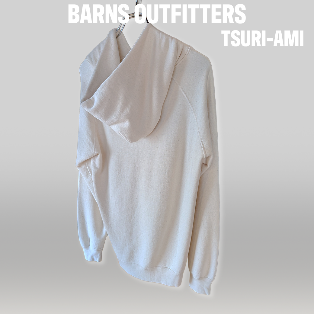 BARNS OUTFITTERS Tsuri-Ami Hoodie “13” / Natural / Made in Japan / Size L