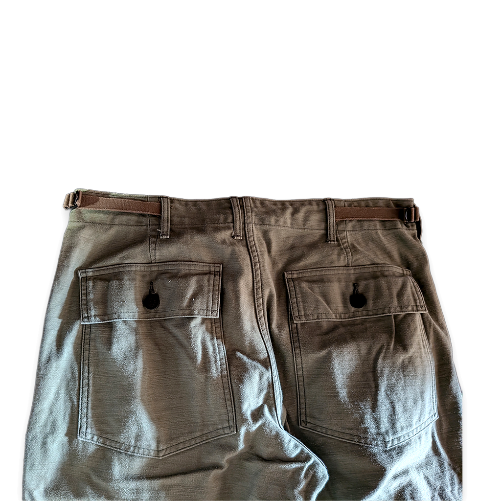 WORKERS Cotton Pants Olive / SMALL SLIM