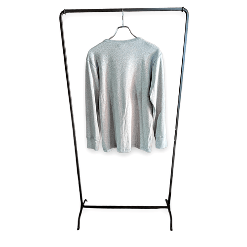 A HOPE HEMP ヘンプコットン ヘンリーネック L/S Tシャツ グレー シャツ - ALBUM RICEシャツ