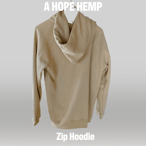 A HOPE HEMP / Zip Hoodie / Cannabis Hemp Cotton / Camel / Size M スウェット - ALBUM RICEスウェット