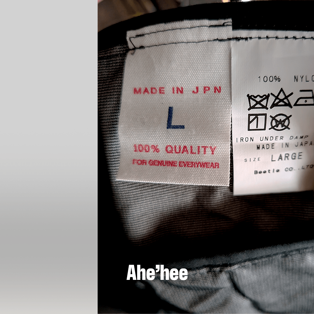 Ahe’hee（アヘヘ） “RACER” Nylon Shell Jacket / BEETLE - ALBUM RICE