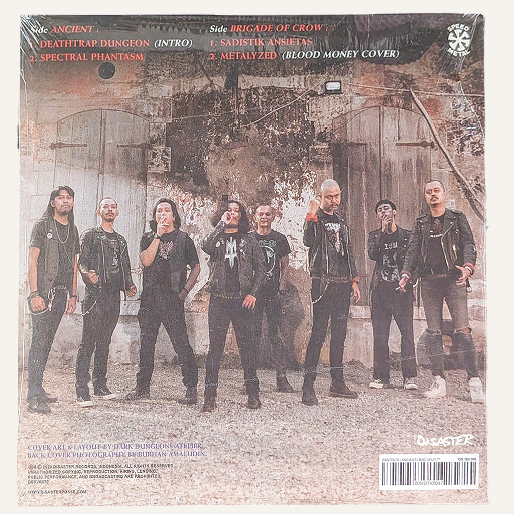 ANCIENT / BRIGADE OF CROW – SPLIT SINGLE 7″ レコード - ALBUM RICEレコード