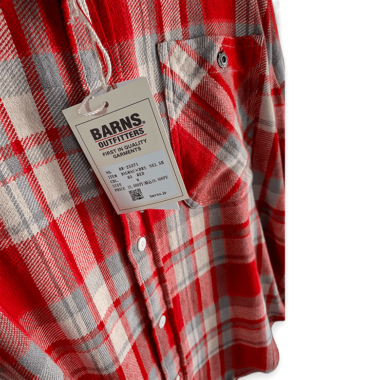 BARNS × BIG MAC ヘビーネル チェックシャツ レッド M シャツ - ALBUM RICEシャツ