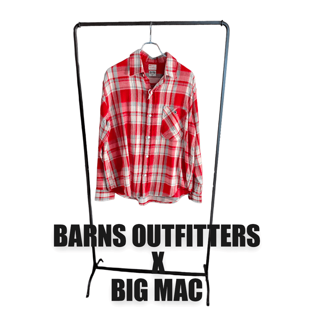 BARNS × BIG MAC ヘビーネル チェックシャツ レッド M シャツ - ALBUM RICEシャツ