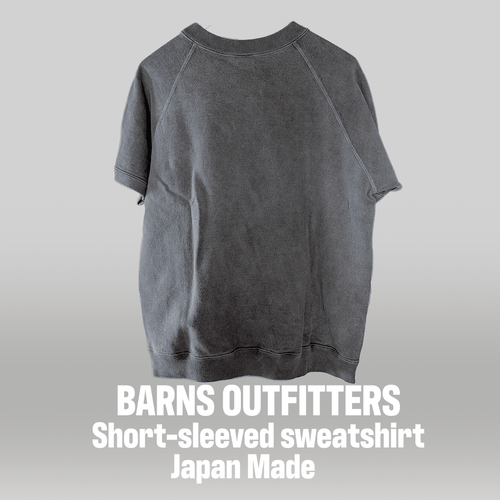 BARNS OUTFITTERS / 半袖スウェット “34” / Japan Made / Black Fade / Size M - ALBUM RICE