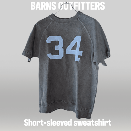 BARNS OUTFITTERS / 半袖スウェット “34” / Japan Made / Black Fade / Size M - ALBUM RICE