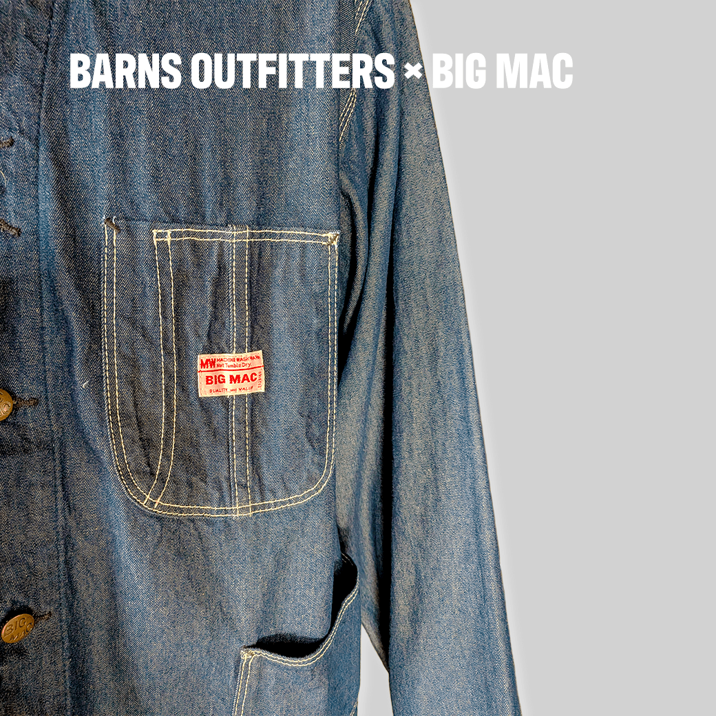 BARNS OUTFITTERS × BIG MAC / デニムカバーオール（BR-24421） - ALBUM RICE