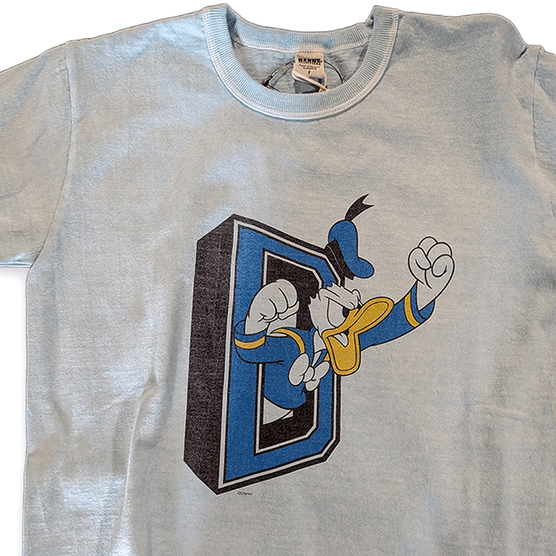 BARNS OUTFITTERS × Disney “D” Logo Donald Duck T-Shirt T-SHIRTS - ALBUM RICET-SHIRTS