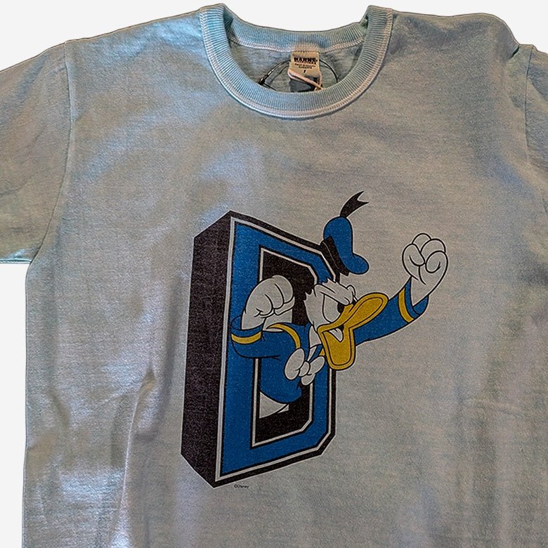BARNS OUTFITTERS × Disney “D” Logo Donald Duck T-Shirt