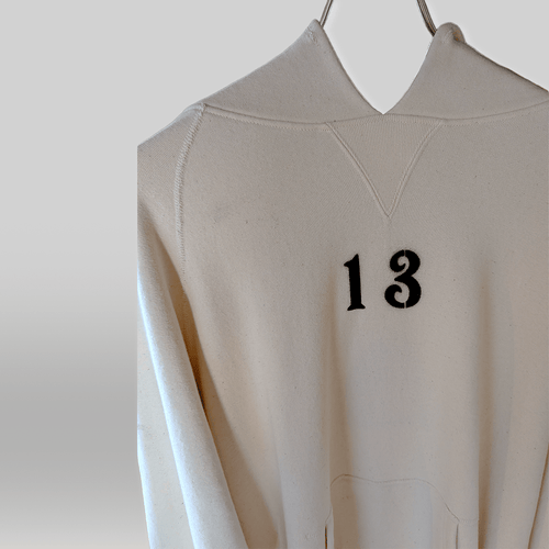 BARNS OUTFITTERS Tsuri-Ami Hoodie “13” / Natural / Made in Japan / Size L 商品画像 2