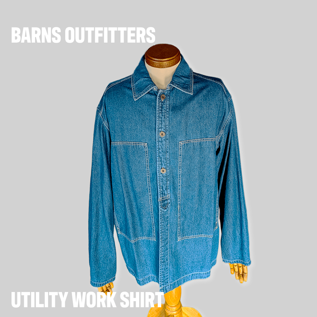 BARNS OUTFITTERS / UTILITY WORK SHIRT（BR-24117） - ALBUM RICE