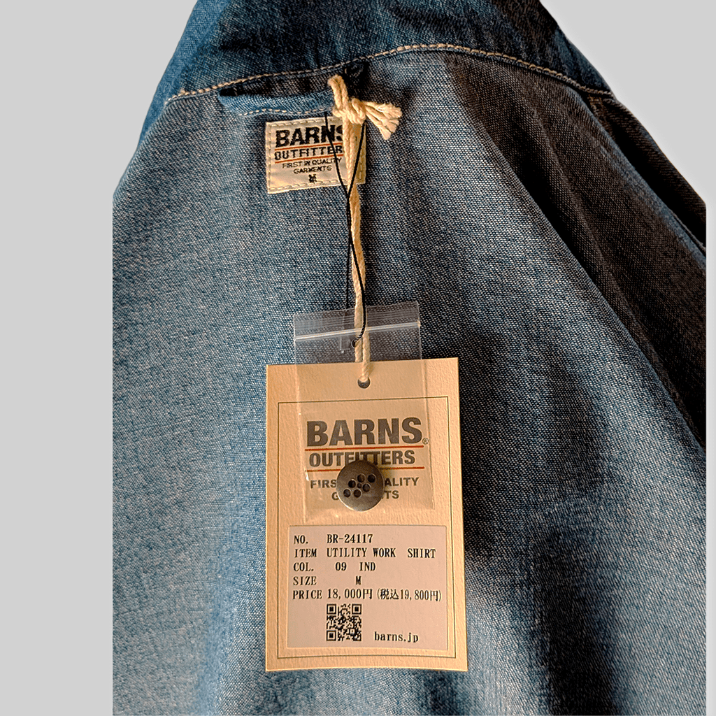 BARNS OUTFITTERS / UTILITY WORK SHIRT（BR-24117） - ALBUM RICE