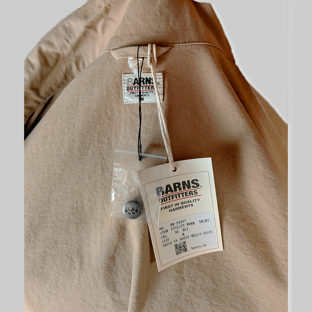 BARNS OUTFITTERS / UTILITY WORK SHIRT（BR-24117） - ALBUM RICE