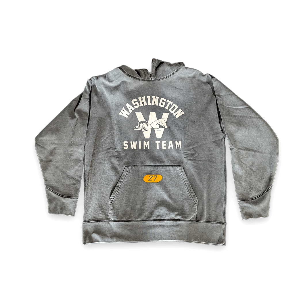 BARNS OUTFITTERS “WASHINGTON SWIM TEAM” Vintage Wash Hoodie スウェット - ALBUM RICEスウェット