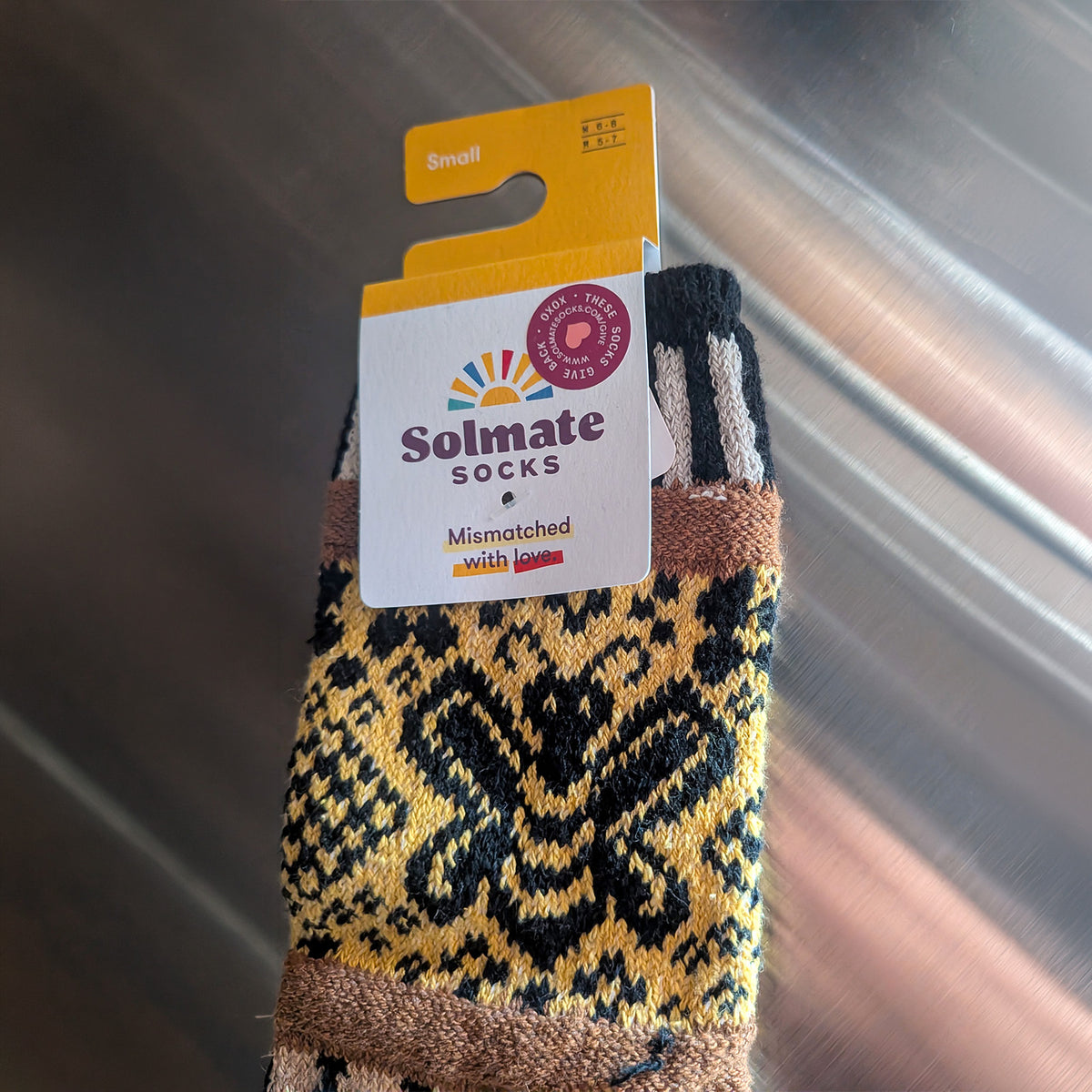 Solmate Socks クルーソックス HONEY BEE S 22～25cm