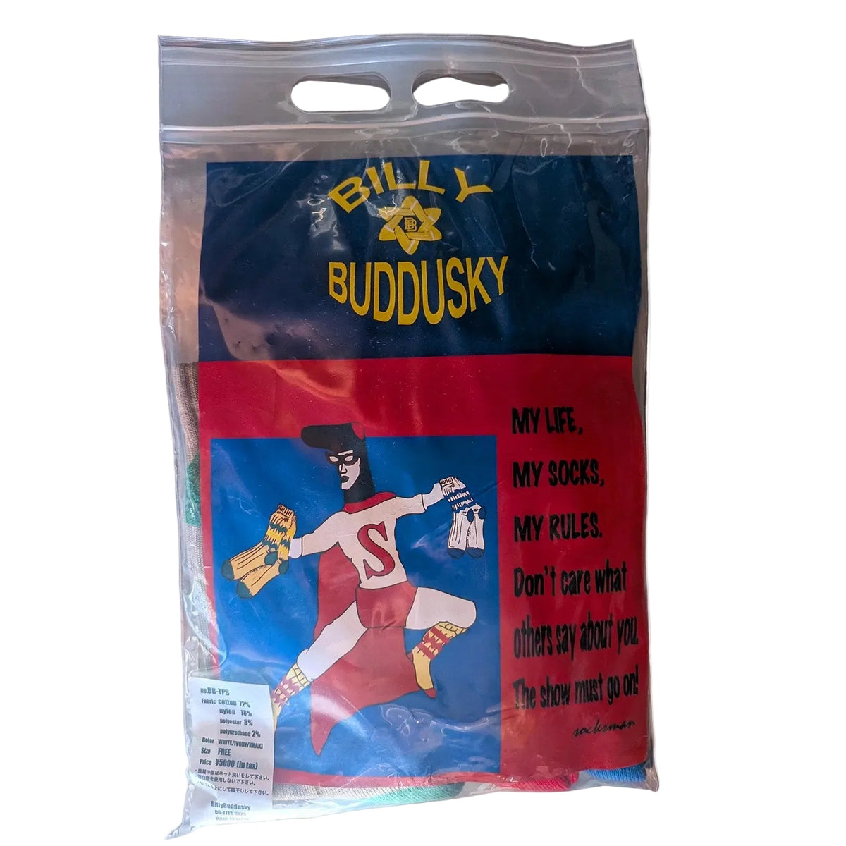 BILLY BUDDUSKY 3足パックソックス 24～27cm