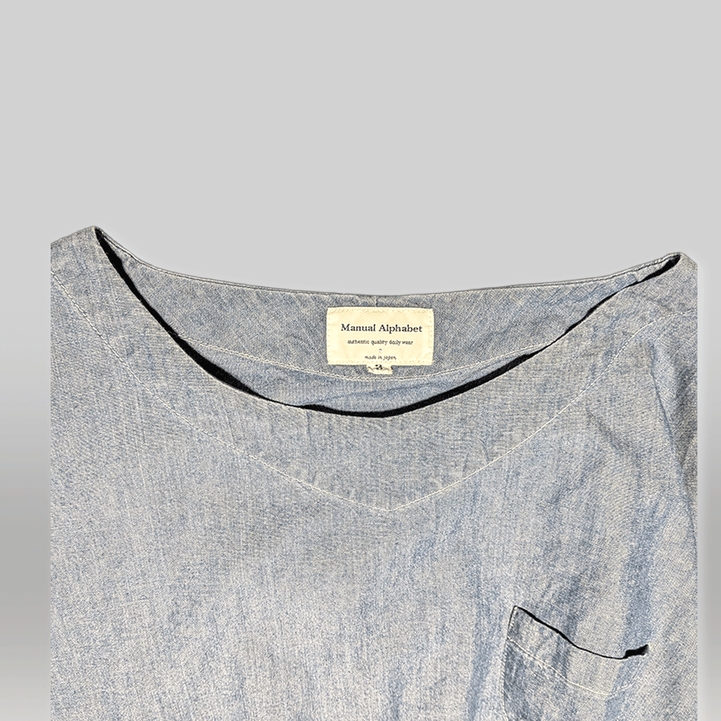Cotton Chambray Pullover Shirt／コットンシャンブレー プルオーバーシャツ（日本製） シャツ - ALBUM RICEシャツ