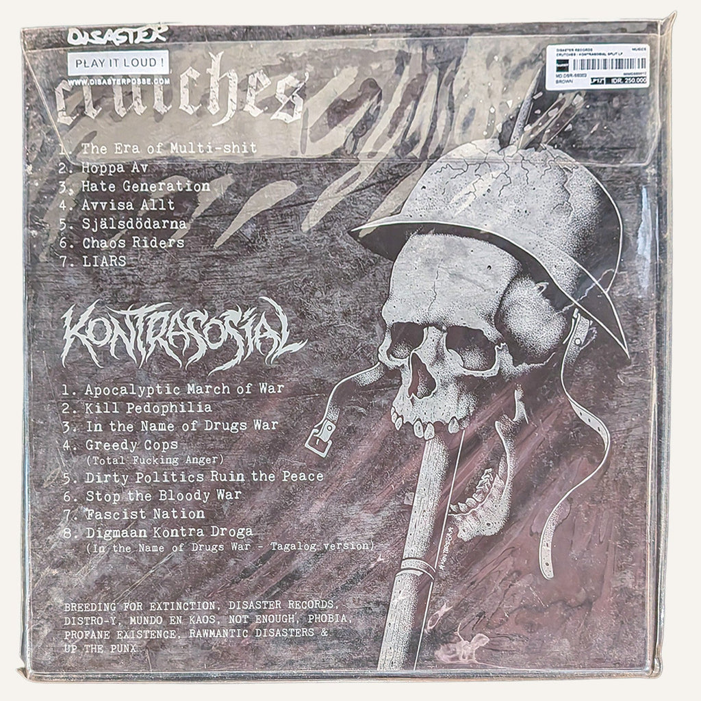CRUTCHES / KONTRASOSIAL – CHAOS RIDERS // FREEDOM FIGHTERS SPLIT LP レコード - ALBUM RICEレコード