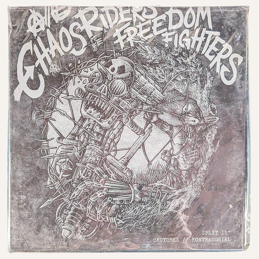 CRUTCHES / KONTRASOSIAL – CHAOS RIDERS // FREEDOM FIGHTERS SPLIT LP レコード - ALBUM RICEレコード