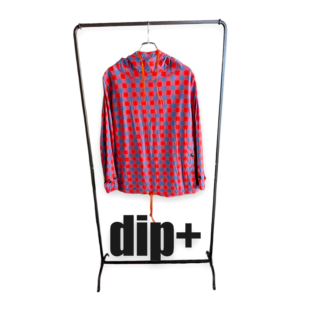 dip+ チェック プルオーバーパーカー / フーデッドシャツ