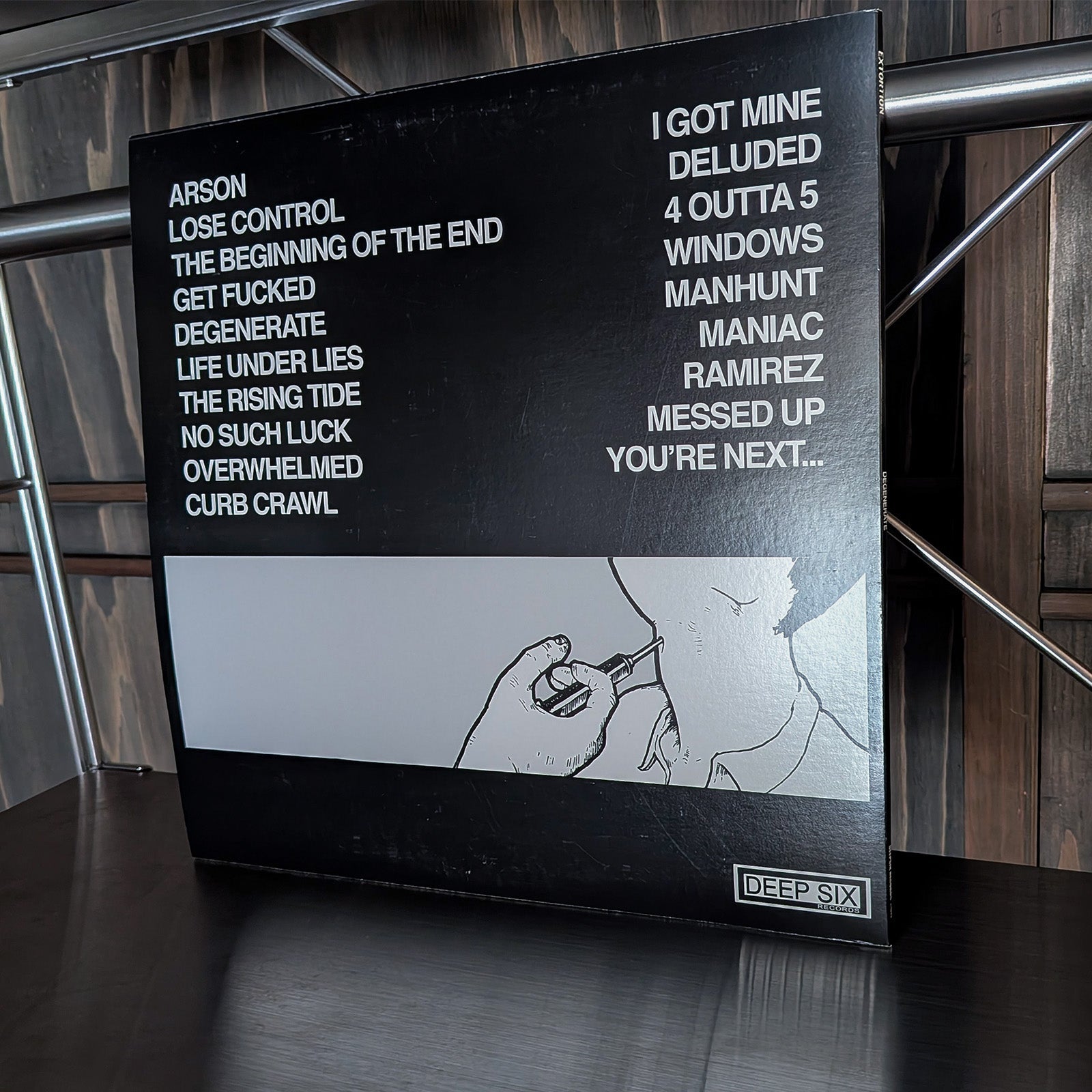 EXTORTION – Degenerate LP レコード - ALBUM RICEレコード